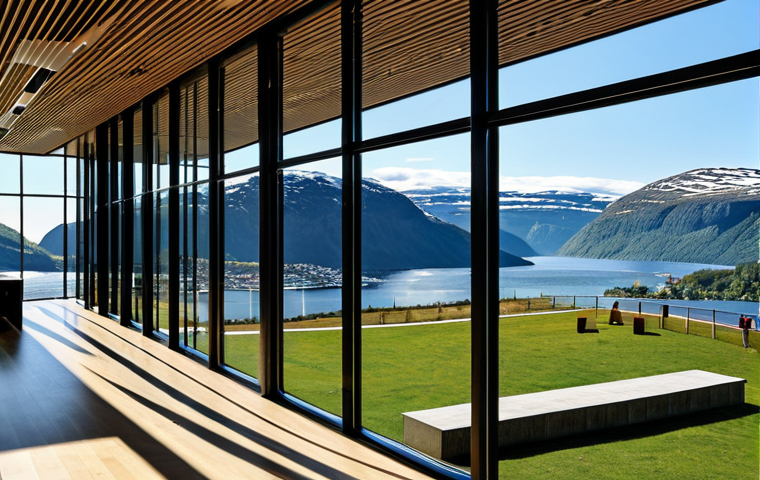 노르웨이에서 학생 비자 받는 법 - Modern Architecture & Fjords**

"A modern, eco-friendly library nestled on the edge of a Norwegian f...
